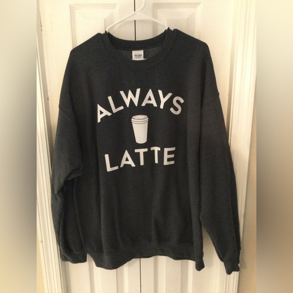 Always Latte Gray XL Sweatshirt, New
